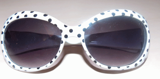 polka dot glasses