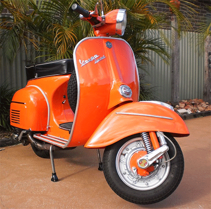 Orange Vespa - 1968